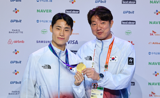 테크볼 이준석 '자랑스러운 금메달'