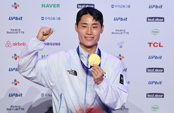 테크볼 이준석 '자랑스러운 금메달'