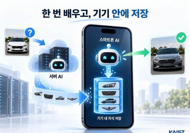 서버에서 얻은 지식 기기에 저장…스마트폰 AI 호출·처리 대폭 개선