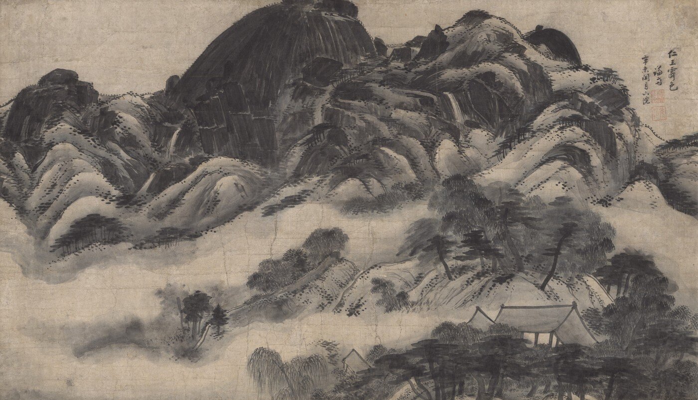 본문 이미지 - 정선, '인왕제색도'. 조선 1751년, 79.2×138cm, 국보.ⓒ 국립중앙박물관