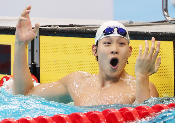 '단거리 샛별' 김영범, 자유형 50m 대회新