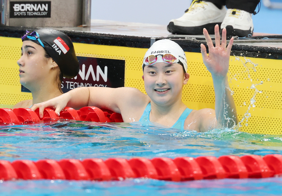 '배영 샛별' 김승원, 아시안게임 첫 출전에 조1위