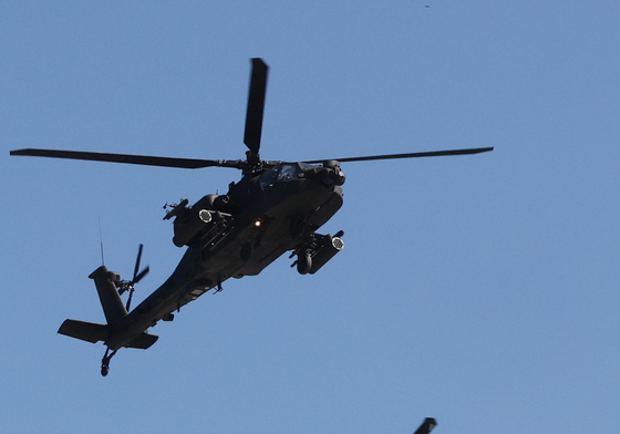 편대비생 선보이는 AH-64E