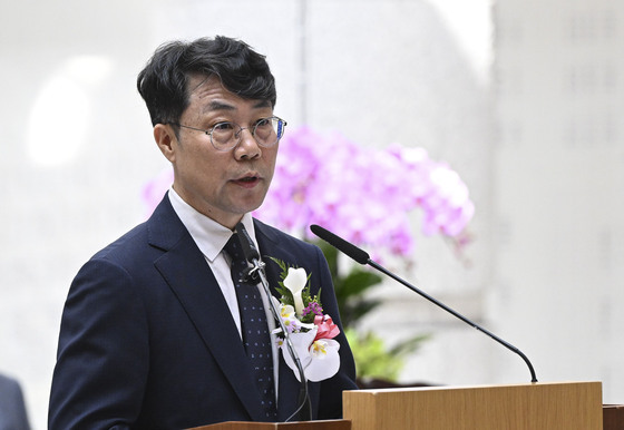 취임사 하는 김성수 신임 대법관