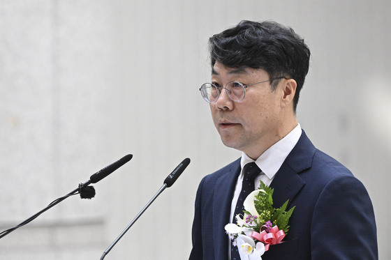 취임사 하는 김성수 신임 대법관