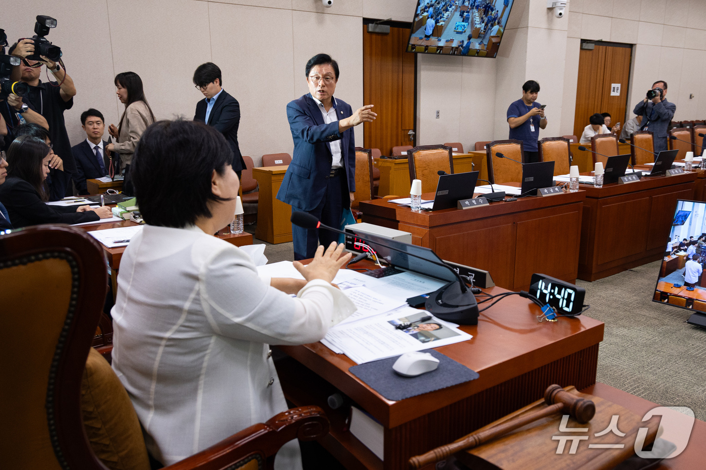 (서울=뉴스1) 유승관 기자 = 국회 법제사법위원회 박형수 국민의힘 간사가 21일 서울 여의도 국회에서 열린 제439회 국회(정기회) 법제사법위원회 제7차 전체회의에서 조희대 대법 …