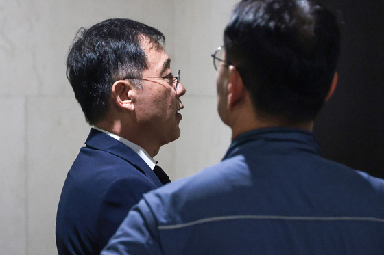 기자회견장 못 들어간 조성현 HL만도 부회장