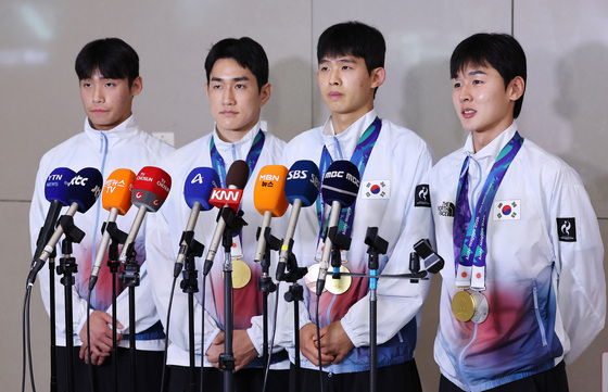 근대5종 남자 대표팀 '금빛 귀환'