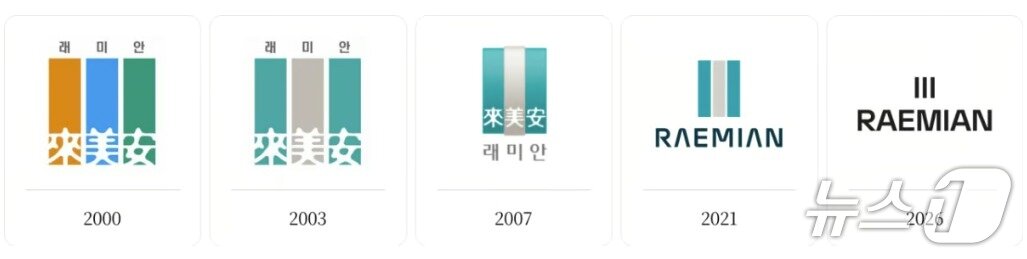 본문 이미지 -  삼성물산 래미안 변천사 (삼성물산 건설부문 제공) 