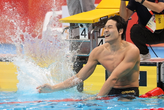 김영범, 자유형 50m 금빛 질주