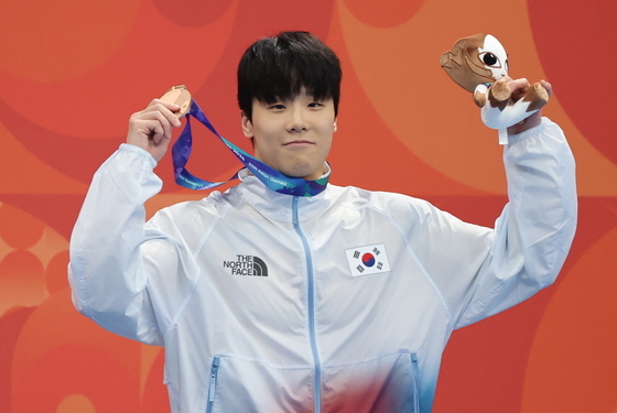 50m 자유형 동메달 지유찬
