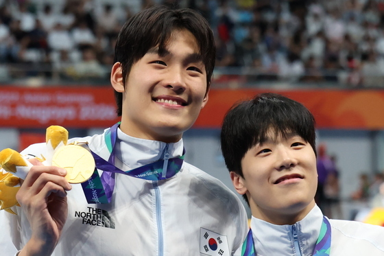 아시안게임 50m 금메달 김영범, '미소 가득'