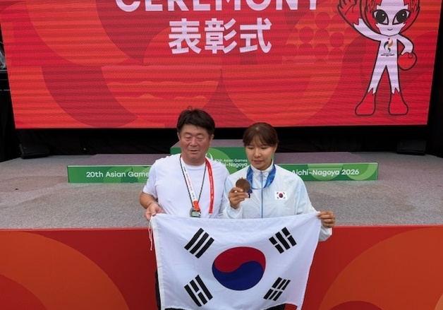 금산군청 사이클팀 신지은 아시안게임 여자 도로독주 동메달