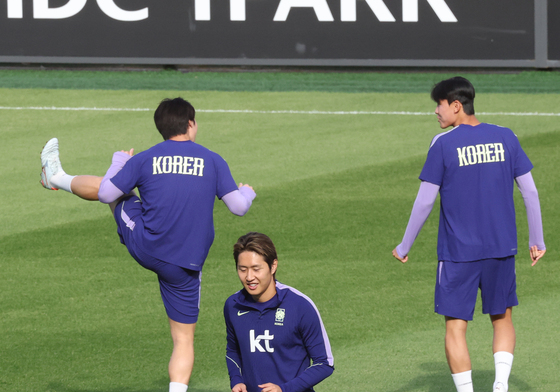 훈련 참석한 이강인