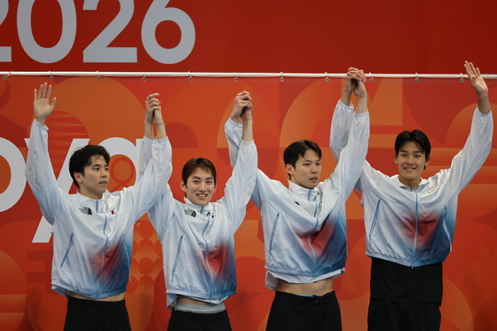 수영 남자 400m 혼계영 동메달 획득