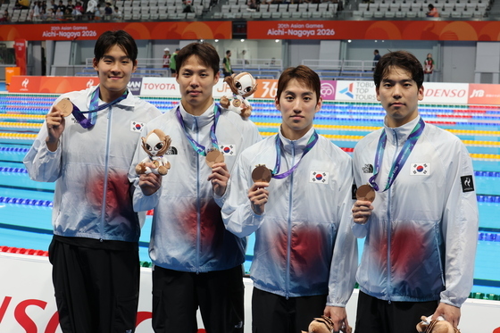 수영 남자 400m 혼계영, 값진 동메달 획득