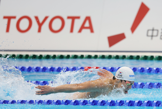 400m 혼계영 결승 접영주자 양재훈