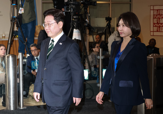 유엔본부 들어서는 이재명 대통령
