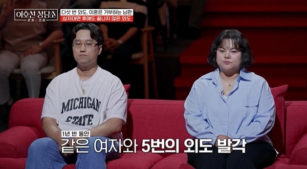 신혼 1년 만에 외도 5번…'택일하라' 하자, 남편 "누굴 선택할지 모르겠다"
