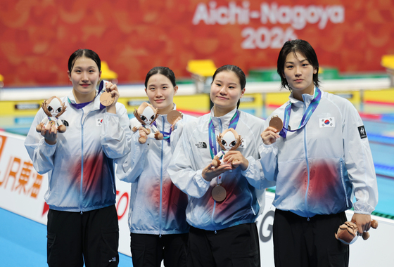 한국 여자 수영 대표팀, 800m 계영 동메달