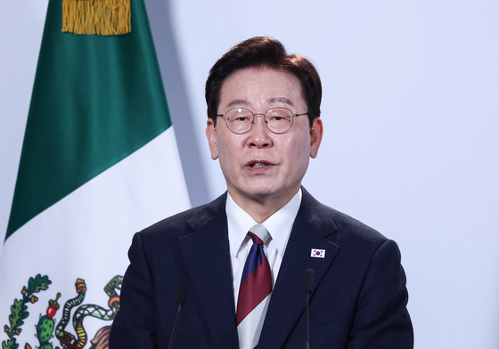 이재명 대통령, 한·멕시코 공동언론발표