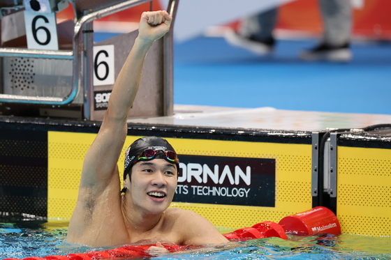 남자 접영 200m 김민섭, 銅…대회 개인전 첫 메달[AG]