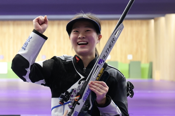 사격 김지은, 여자 50m 소총 3자세 동메달…12년 만에 입상[AG]