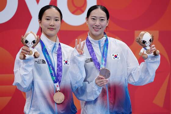 김나현 문나윤, 다이빙 10m 플랫폼 동메달 합작[AG](종합)