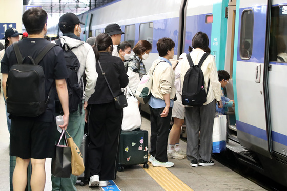 귀경열차 곧 출발