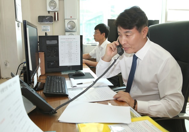 전문학 대전 서구청장, 추석 연휴 당직근무 현장 챙겨