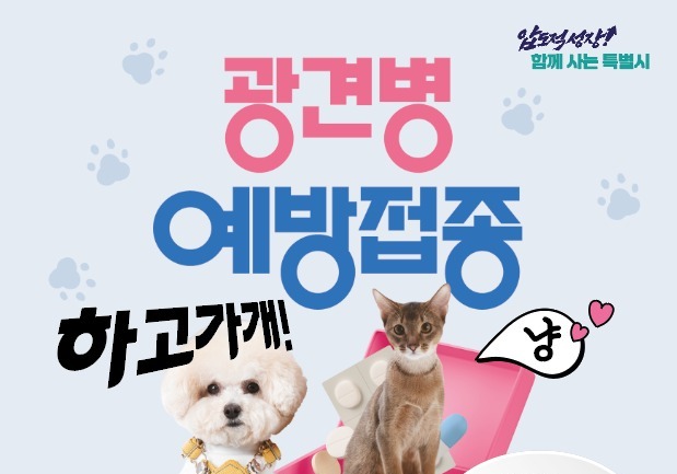 전남광주, 내달 16~30일 광견병 예방 접종…비용 5000원