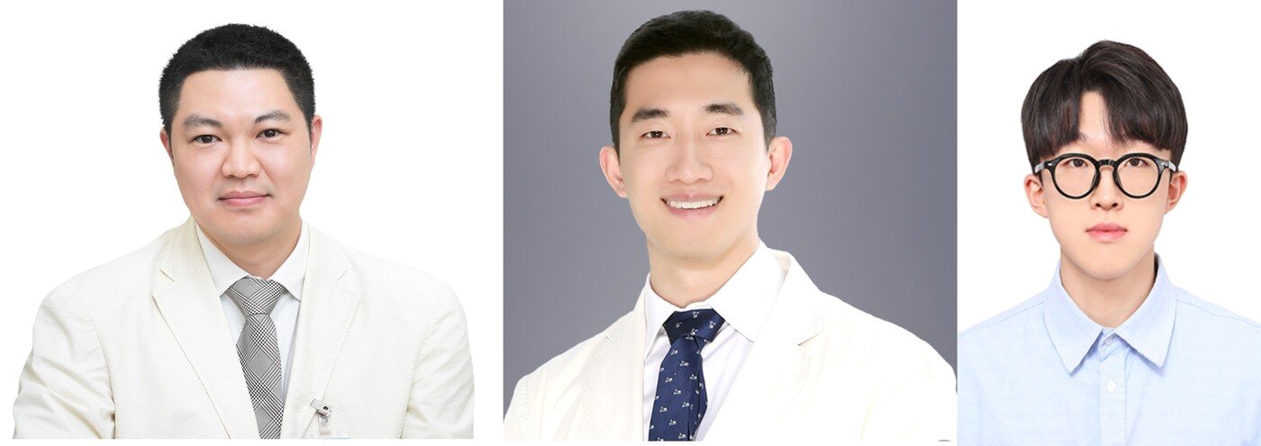 본문 이미지 - (왼쪽부터) 성필수 서울성모병원 소화기내과 교수, 탁권용 서울성모병원 소화기내과 임상강사, 가톨릭대학교 김민구 석사과정생. (병원 제공)