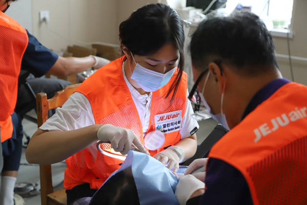 제주항공·열린의사회, 추석연휴 몽골서 의료봉사 활동