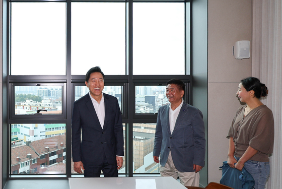 모아주택 1호 사업지 찾은 오세훈 서울시장