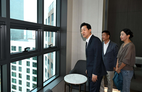오세훈, 광진구 모아주택 1호 사업지 둘러봐