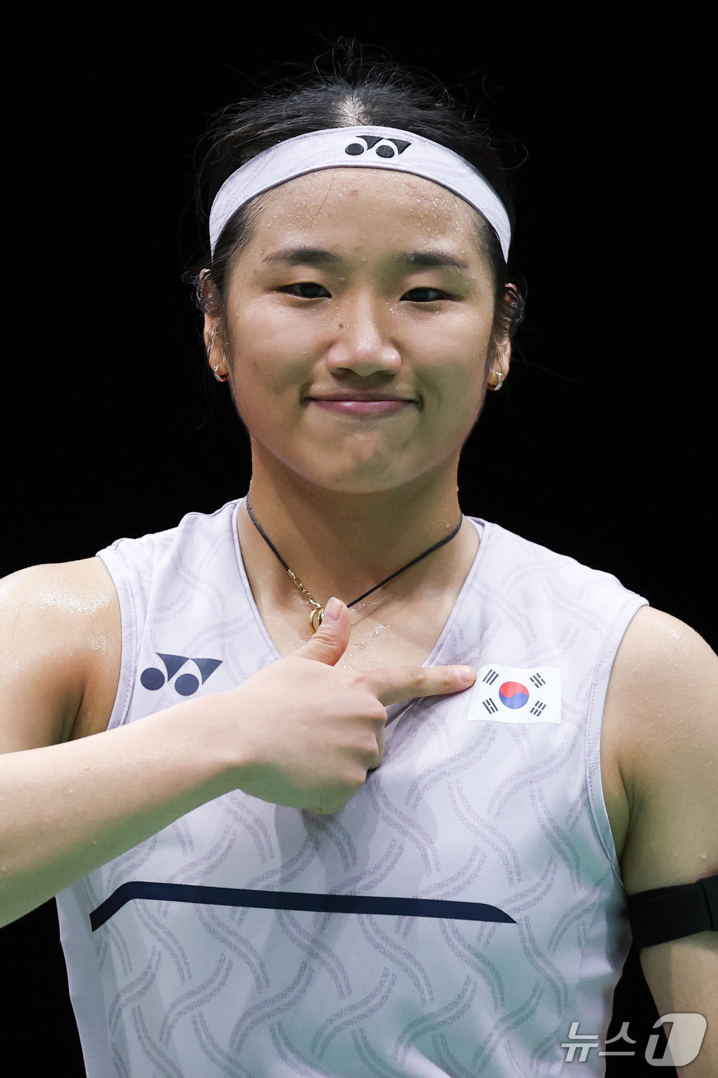 (이치노미야=뉴스1) 안은나 기자 = 대한민국 안세영이 28일 일본 이치노미야 시립체육관에서 열린 2026 아이치·나고야 아시안게임 배드민턴 여자 단식 준결승전에서 중국의 천위페이 …