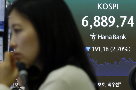 코스피, 191.18포인트 하락 마감