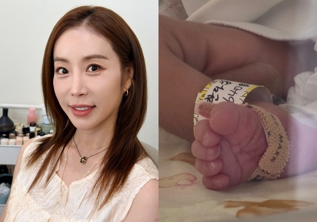 '47세 엄마' 한다감, 아기 발 공개 "아들 건강…포기하고 싶었던 순간 이겨내"