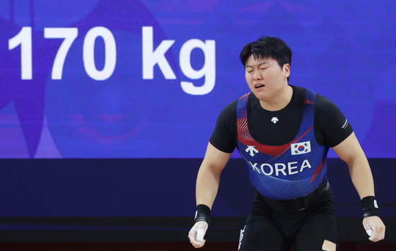 역도 간판 원종범, 인상 170kg 실패로 실격