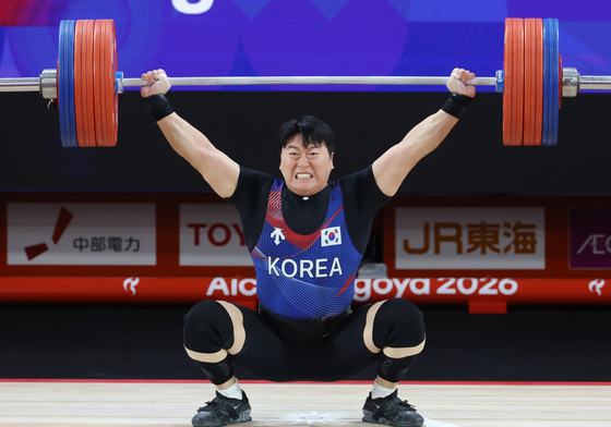 역도 간판 원종범, 인상 170kg 실패로 실격