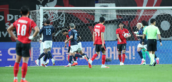 선제골 허용한 대한민국