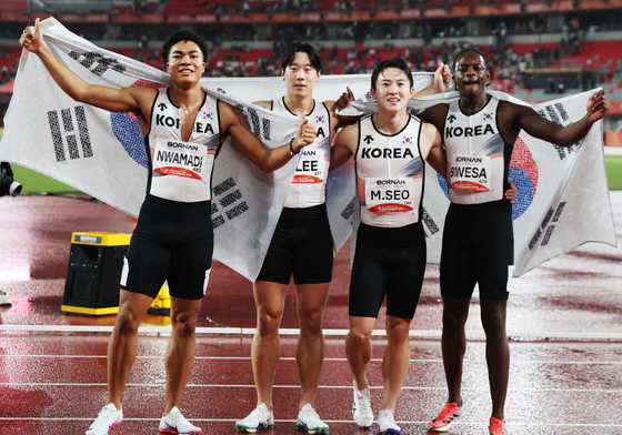 남자 육상 400m 계주 동메달