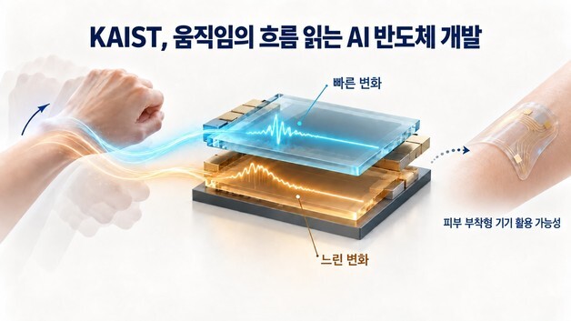 움직임의 흐름 읽는 AI 반도체 개발…웨어러블 기기 활용 기대