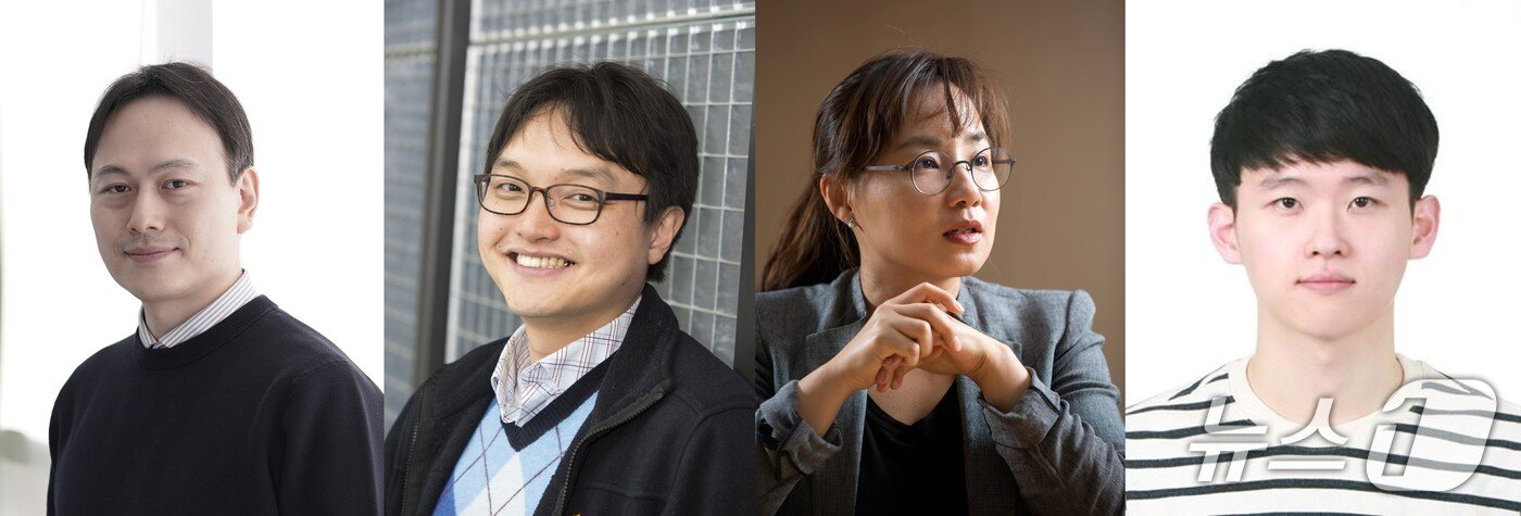 본문 이미지 - (좌측부터) UNIST 오현철 교수, 독일 뮌헨공과대학교 박지태 박사, 이화여자대학교 문회리 교수, UNIST 박재우 박사.(UNIST 제공. 재판매 및 DB 금지)/뉴스1