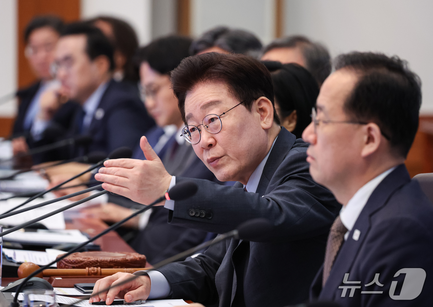 (서울=뉴스1) 허경 기자 = 이재명 대통령이 29일 청와대에서 열린 국무회의에서 발언을 하고 있다. 2026.9.29/뉴스1