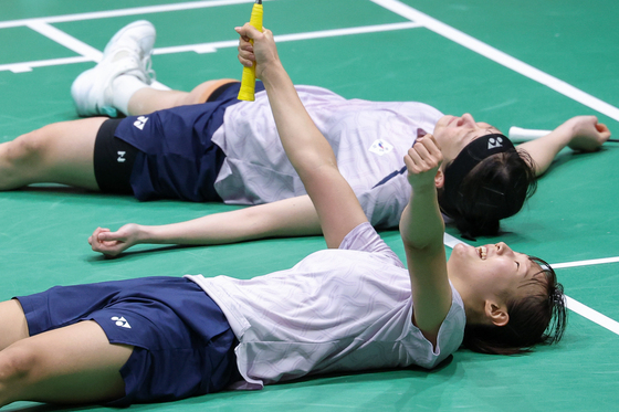 이소희·백하나 '우리가 해냈어'