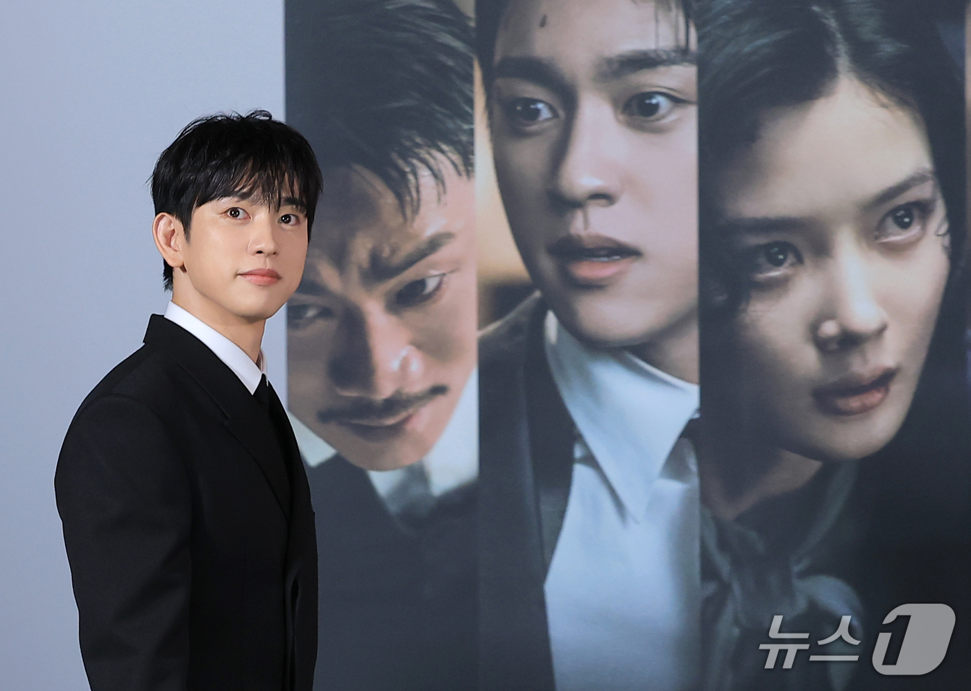 (서울=뉴스1) 권현진 기자 = 배우 박진영이 29일 서울 용산구 CGV 용산아이파크몰에서 열린 tvN 20주년 특별기획 새 토일드라마 '100일의 거짓말' 제작발표회에 참석하고 …