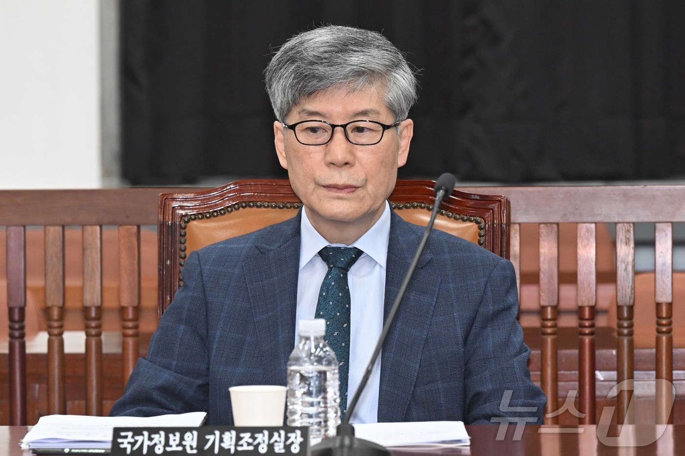 (서울=뉴스1) 국회사진기자단 = 김희수 국가정보원 기획조정실장이 3일 오전 서울 여의도 국회에서 열린 정보위원회 제2차 전체회의에 자리하고 있다. 2026.9.3/뉴스1