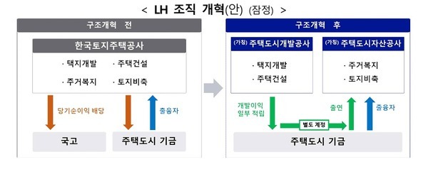 LH 둘로 나눈다…개발·주택건설과 주거복지 분리