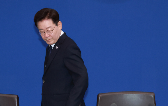 이재명 대통령, 대수보 참석